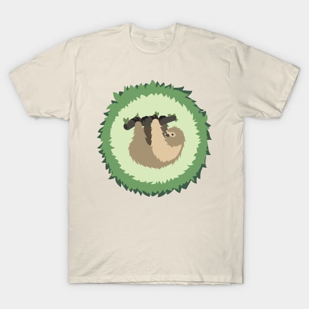 Cute two-toed sloth T-Shirt by Geramora Design